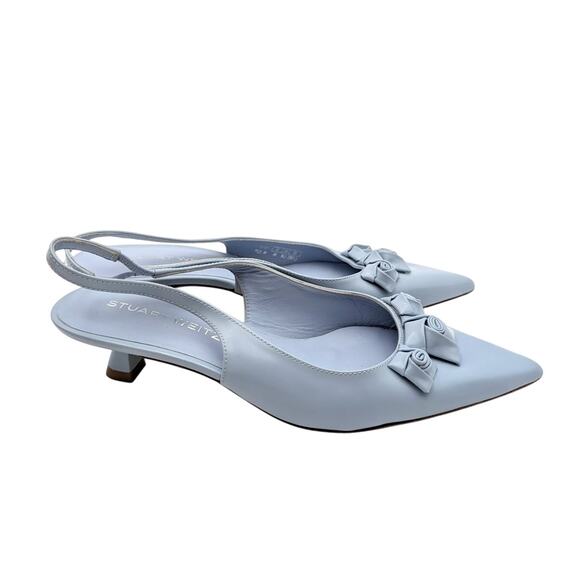 Stuart Weitzman Rosie 35 Slingback Heel Pump Women's Cielo Size US6B EU36.5 - Picture 3 of 12